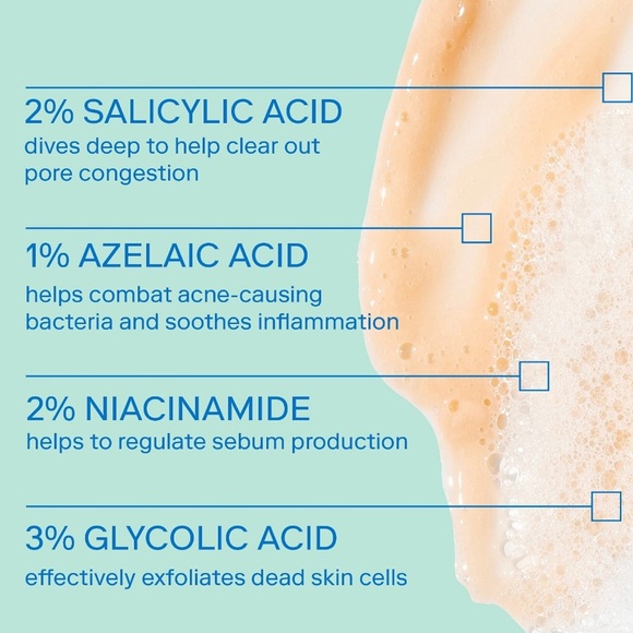 Pick 8/$50 Skinfix Acne+Azelaic Acid 2% BHA Cleanser🆕deluxe sample size - Picture 4 of 8